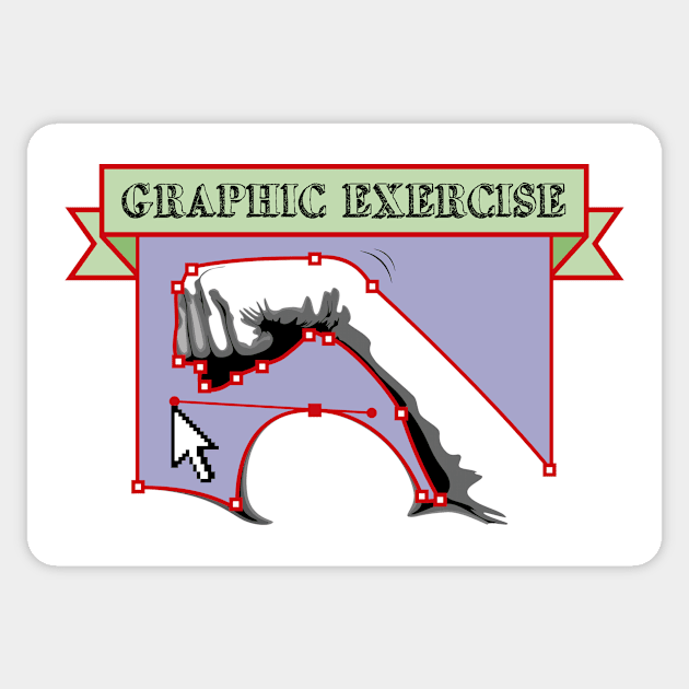 Graphic Exercise Sticker by The Red & Blue Pill